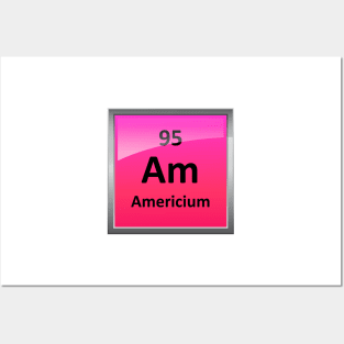 Americium Periodic Table Element Symbol Posters and Art